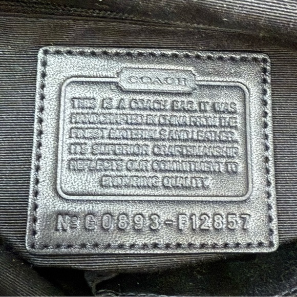 Vintage Y2K COACH F12857 Legacy Brown Signature Turnlock Large Hobo Shoulder Bag - Picture 15 of 16